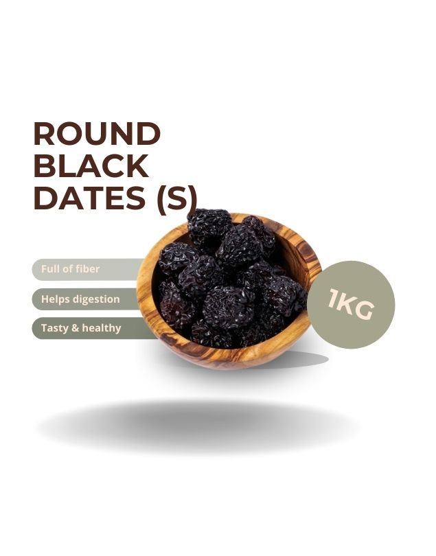 1kg Round Black Dates (s)