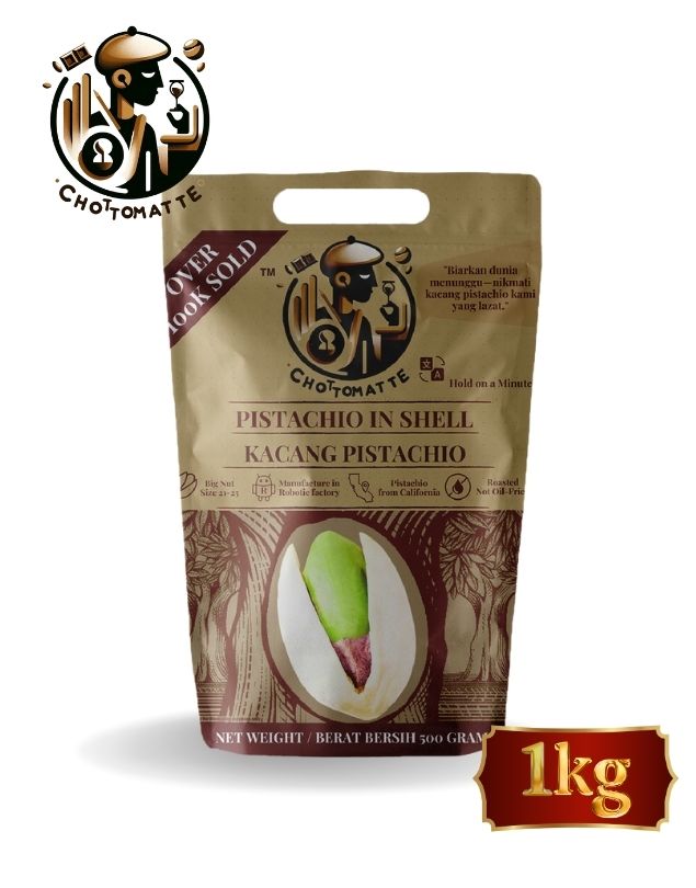 Premium Roasted Pistachio Nuts (Unsalted) – 1kg