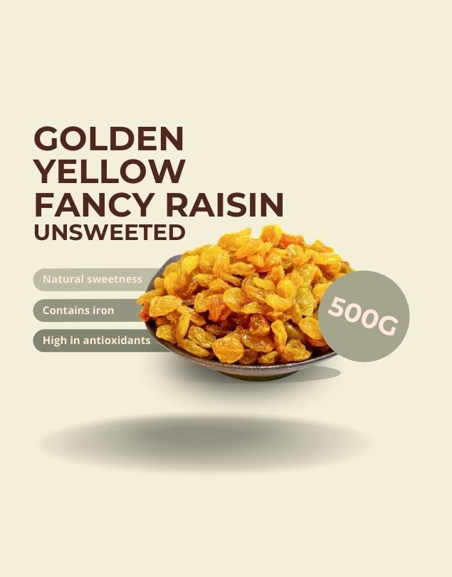 1kg Golden Yellow Fancy Raisin Unsweeted
